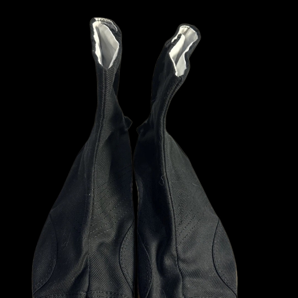 Black Cotton Japanese Tabi Boots 26cm (8.5 US Men) (10 US Women's) Marugo Brand